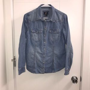 Jean button down shirt